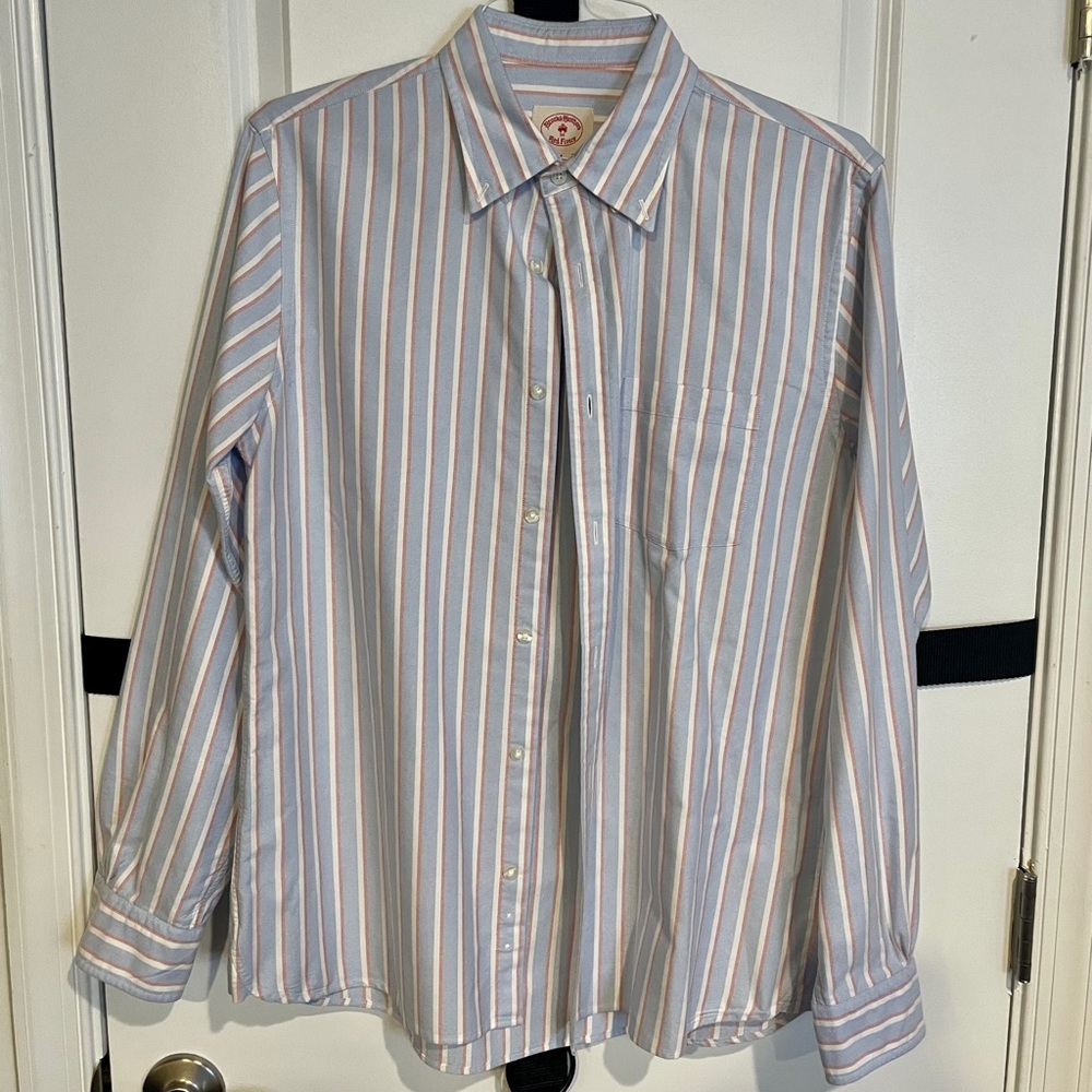BROOKS BROTHERS Men's Red Fleece Button Down Shirt